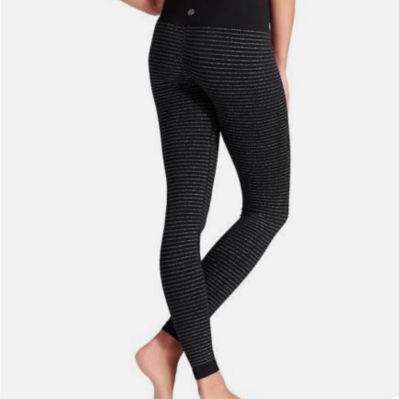NWT Athleta Shimmer Stripe Leggings - Picture 2 of 9